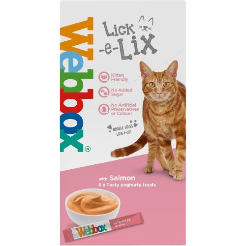 Webbox Lick-e-Lix Salmon Cat Treats 75g