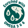 Enriched with omega 3 & 6